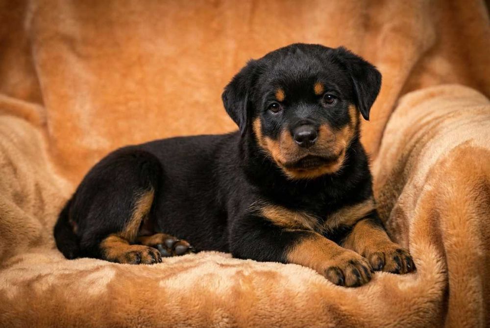 Szczeniak, piesek Rottweiler po Championie Polski / Rodowód ZKwP, FCI