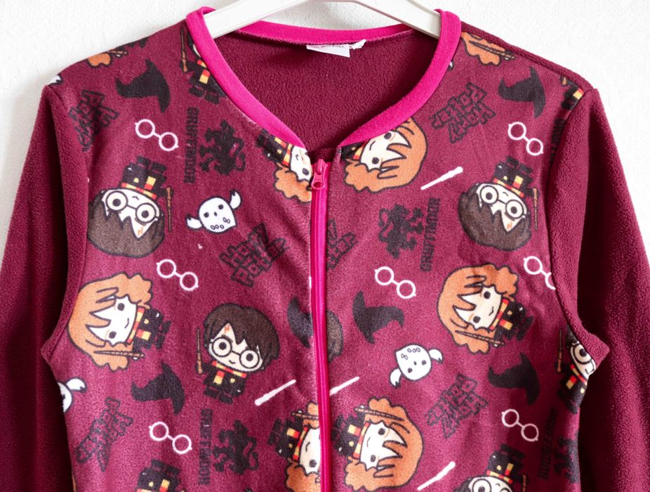 Дитяча піжама +штани Гаррі Поттер тепле кігурумі сліп 134-140 Хогвартс