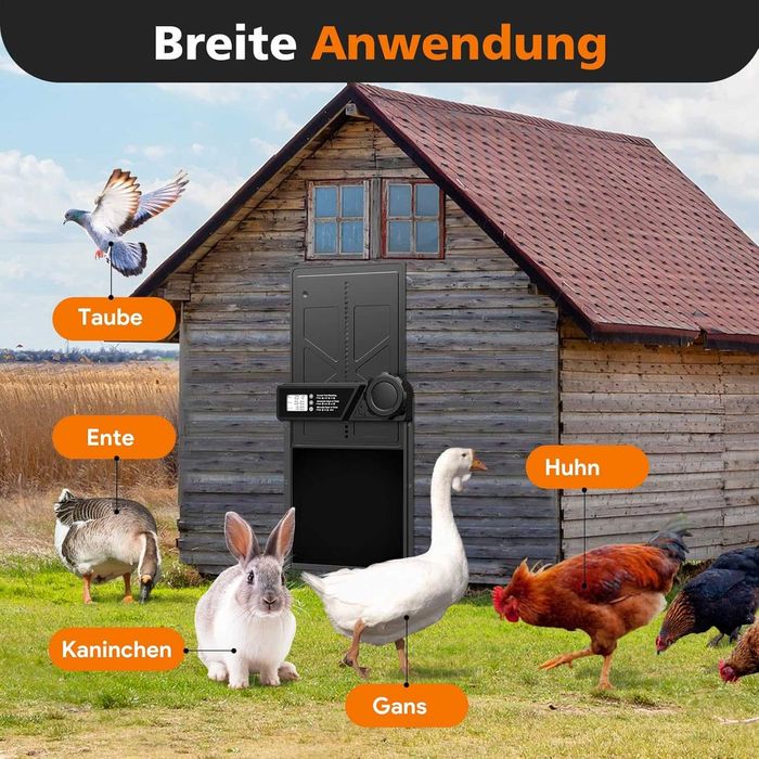 Smart metalowe drzwi do kurnika – automatyczne, z zegarem