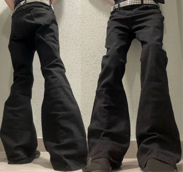 Джинсы клеш джинсы flared jeans balenciaga type