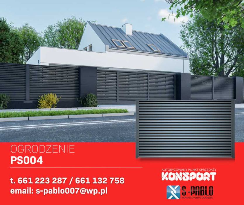 OGRODZENIA frontowe/posesyjne KONSPORT