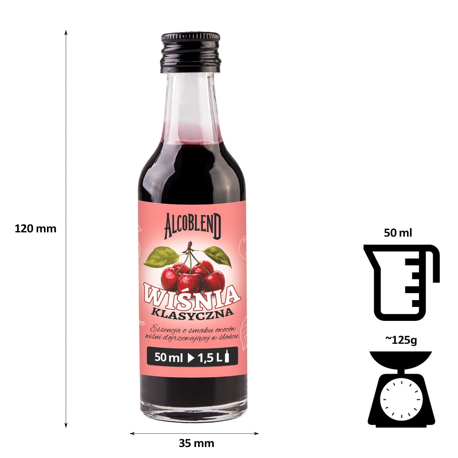 Zaprawka - esencja do alkoholu ALCOBLEND - Wiśnia Klasyczna - 50 ml