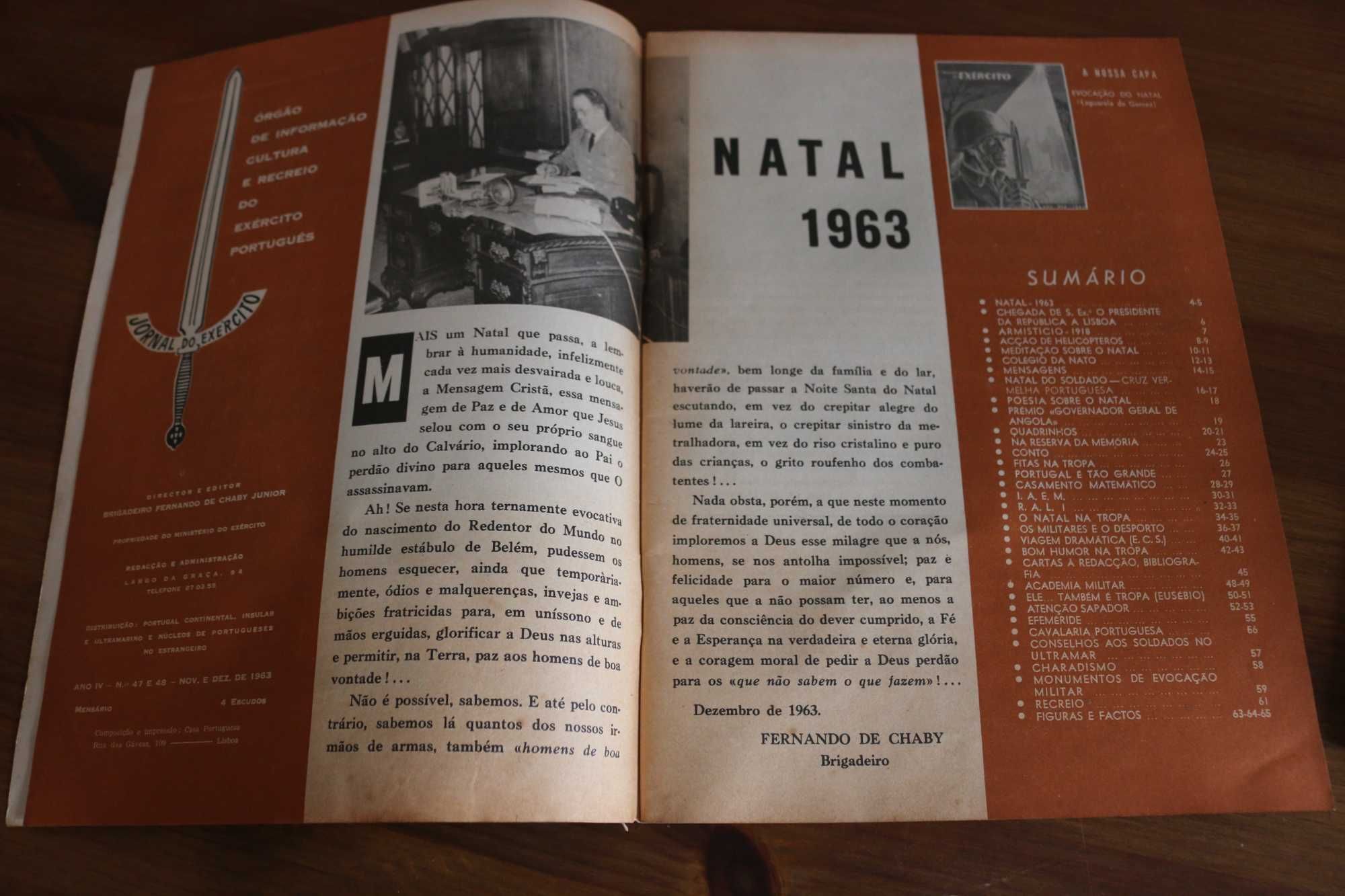 Revistas jornal do exército anos 60