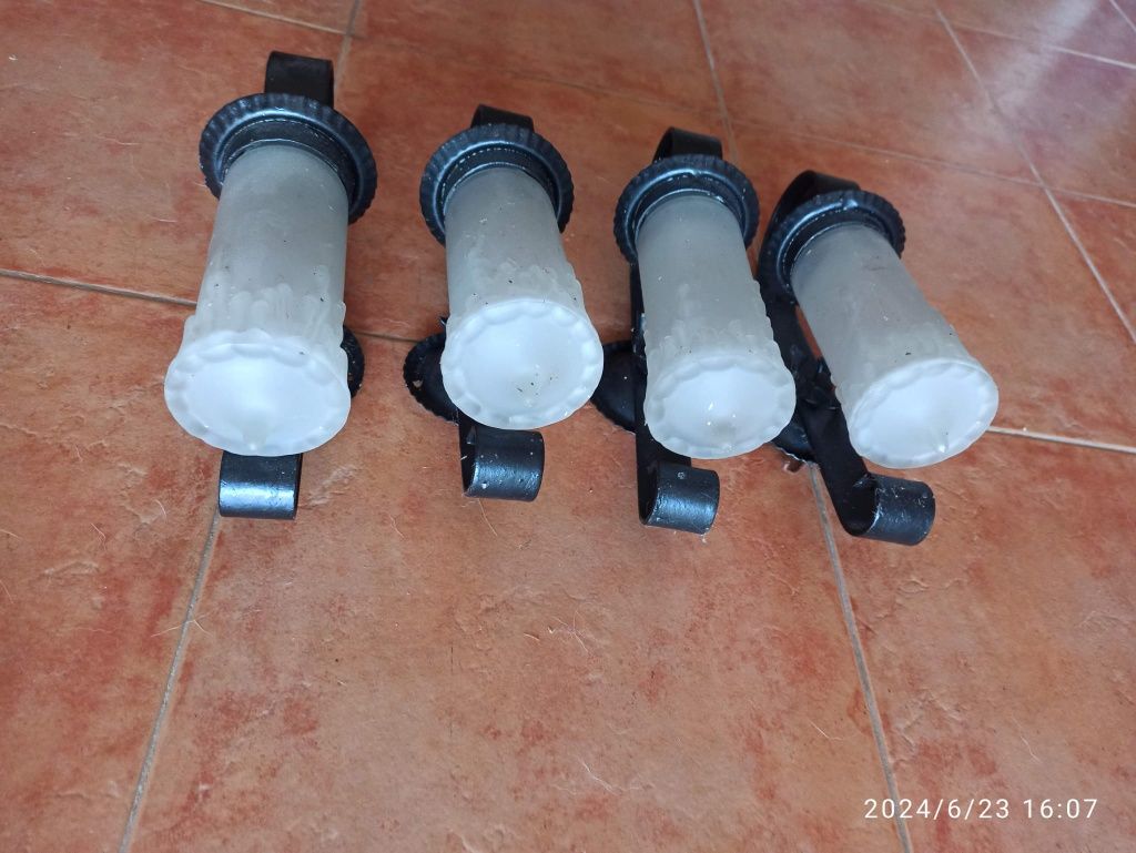 Conjunto 4 apliques de parede