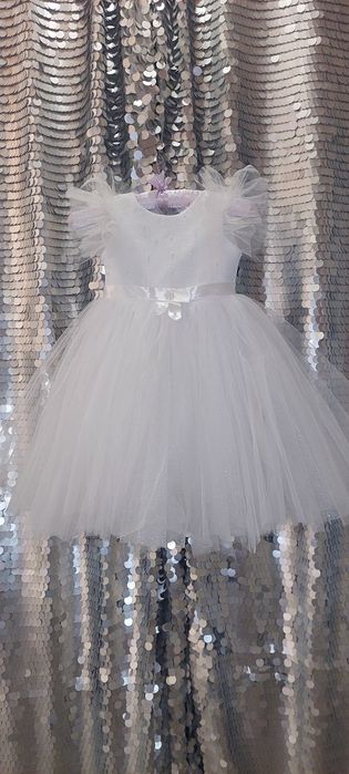 Нові сяючі дитячі новорічні сукні на 3-6 років, сніжинка,зірочка, фея