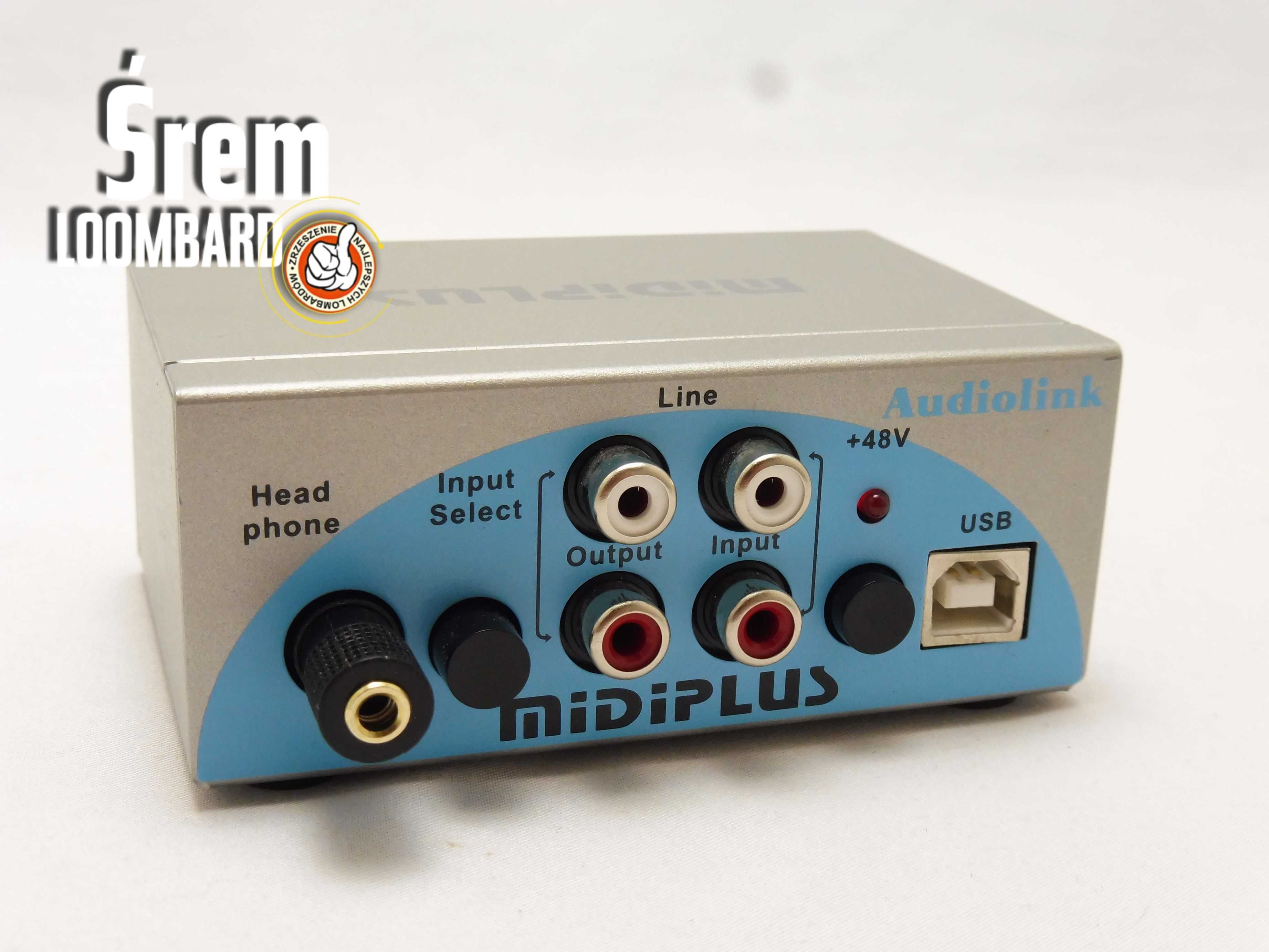 Interfejs MIDIPLUS Audiolink, mikrofon, okablowanie, db stan!