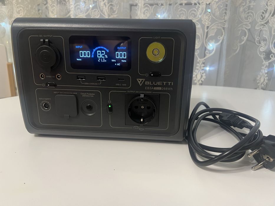 Зарядна станція Bluetti EB3A 268Wh/ 600W (EB3A)