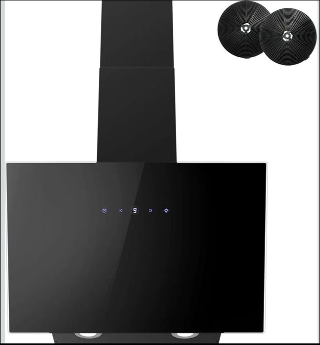 Декоративна вертикальна витяжка Firegas, кухонна, 60 см, безщітковий д