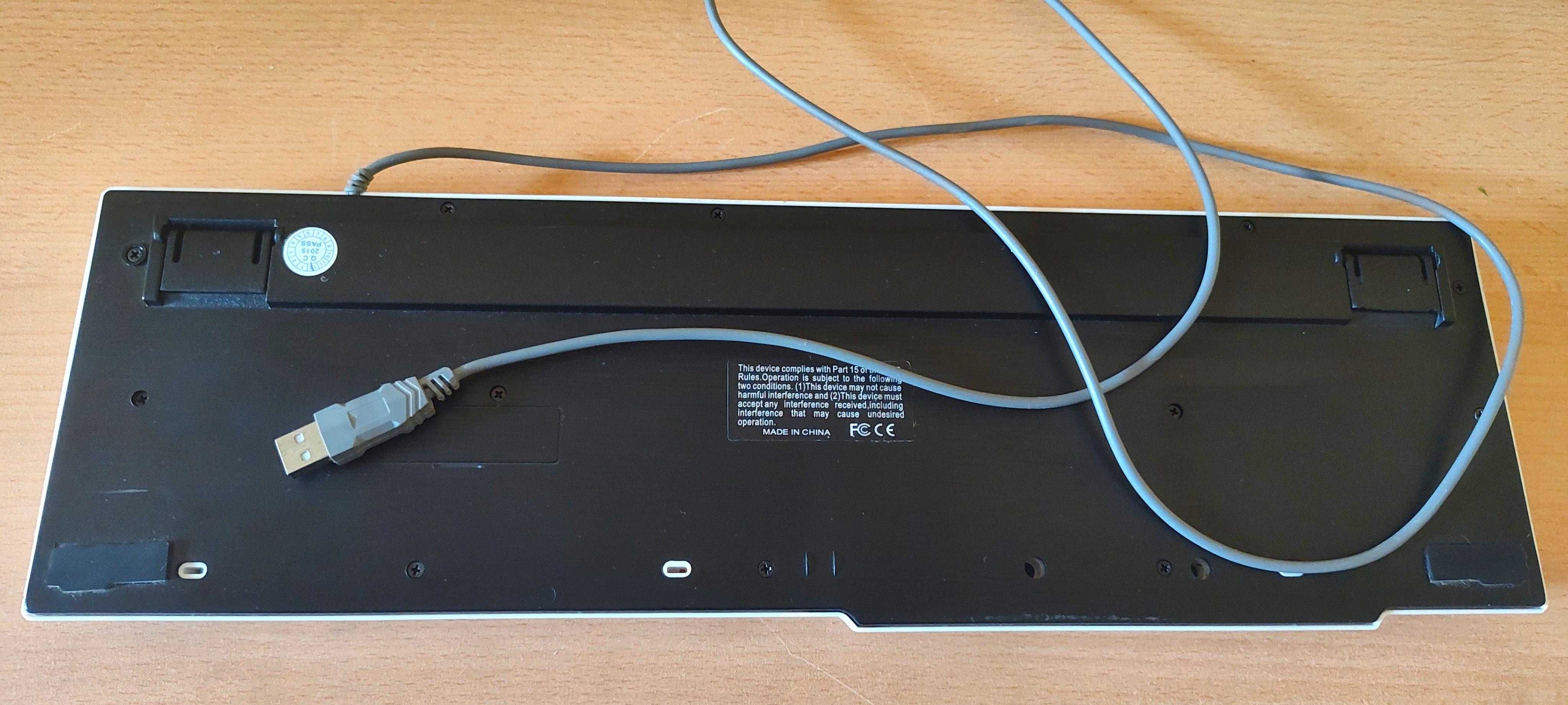 Klawiatura komputerowa przewodowa MANTA POLAR MM921N, USB, biała