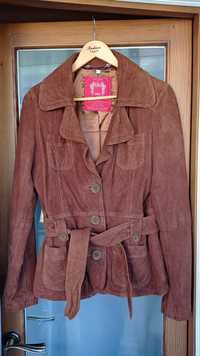 Замшевый коричневый пиджак EDC размер L