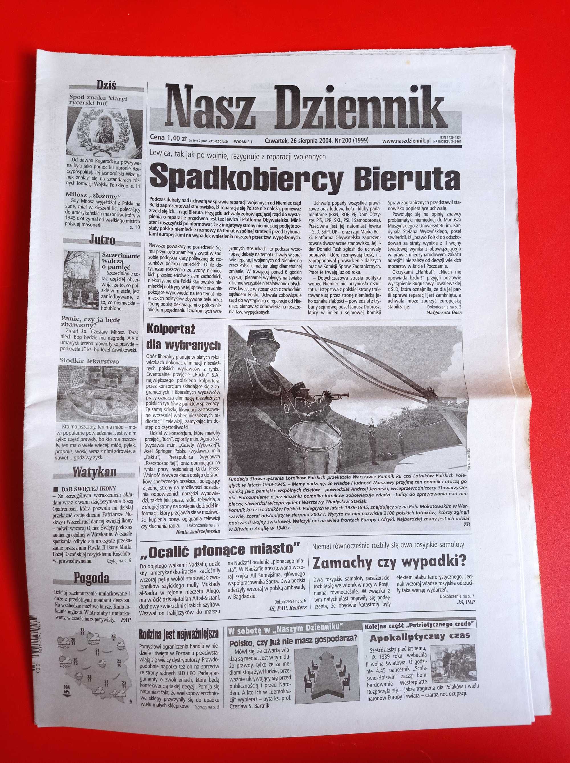 Nasz Dziennik, nr 200/2004, 26 sierpnia 2004