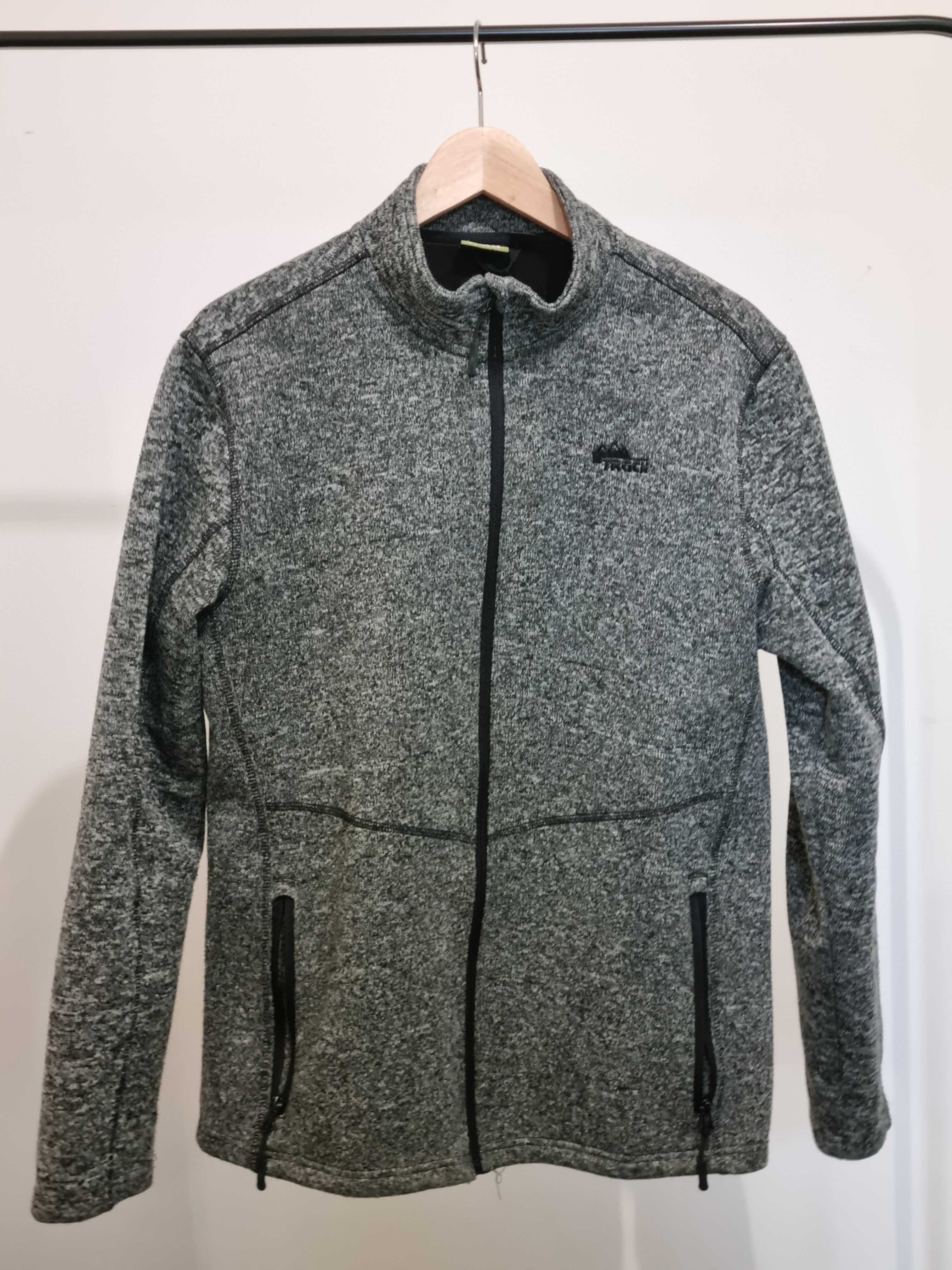 kurtka męska Crivit, softshell szara dzianina L-XL