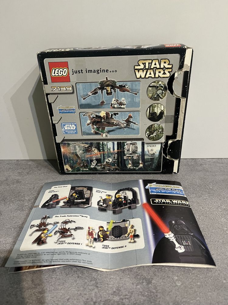 Lego star wars 7139 z pudełkiem