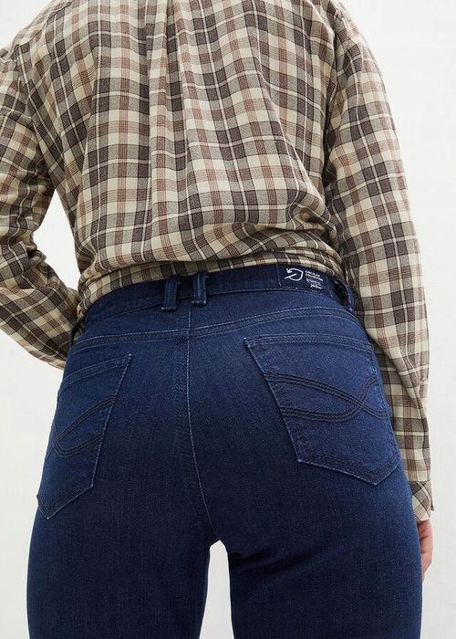 B.P.C ciemne jeansy bootcut 7/8 40.