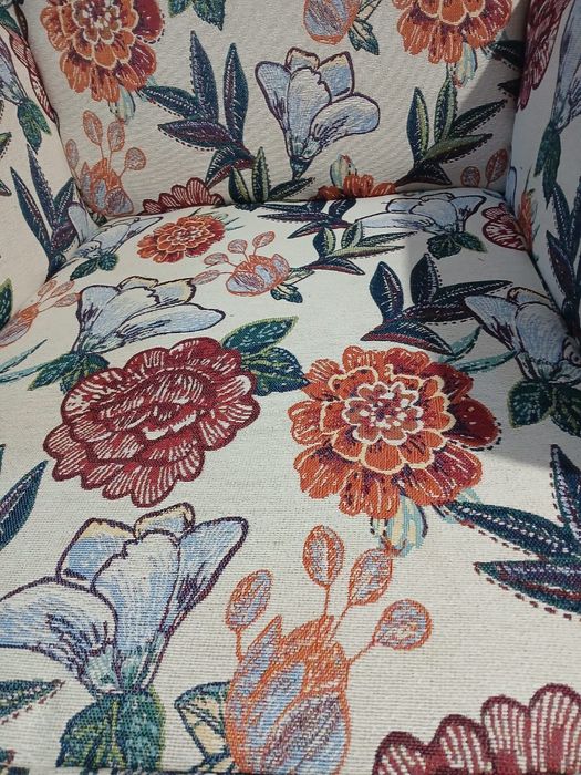 Fotel uszak kolorowy hiszpański Sisi czerwony