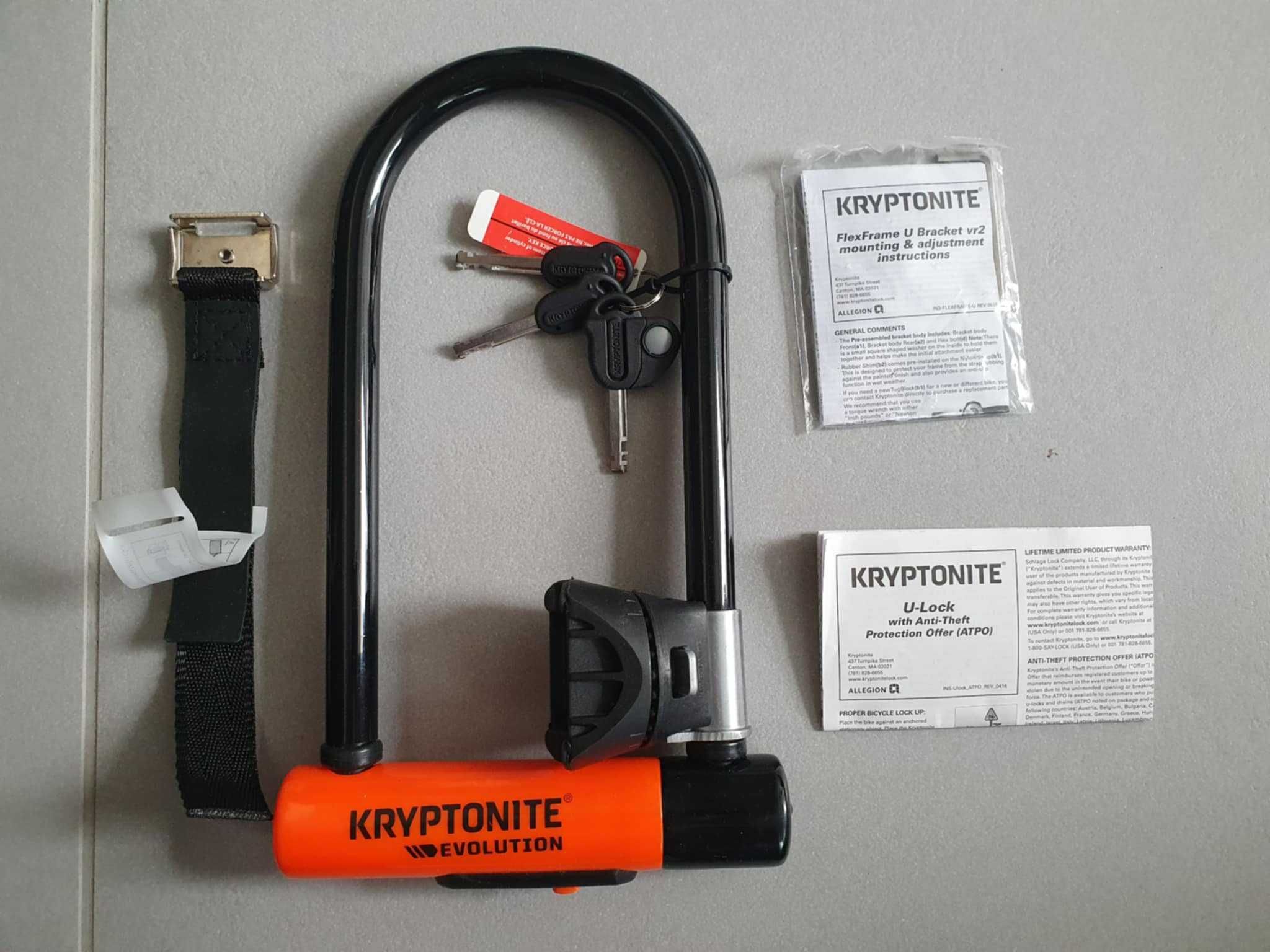 Zapięcie blokada rower motor U-lock KRYPTONITE Evolution LS