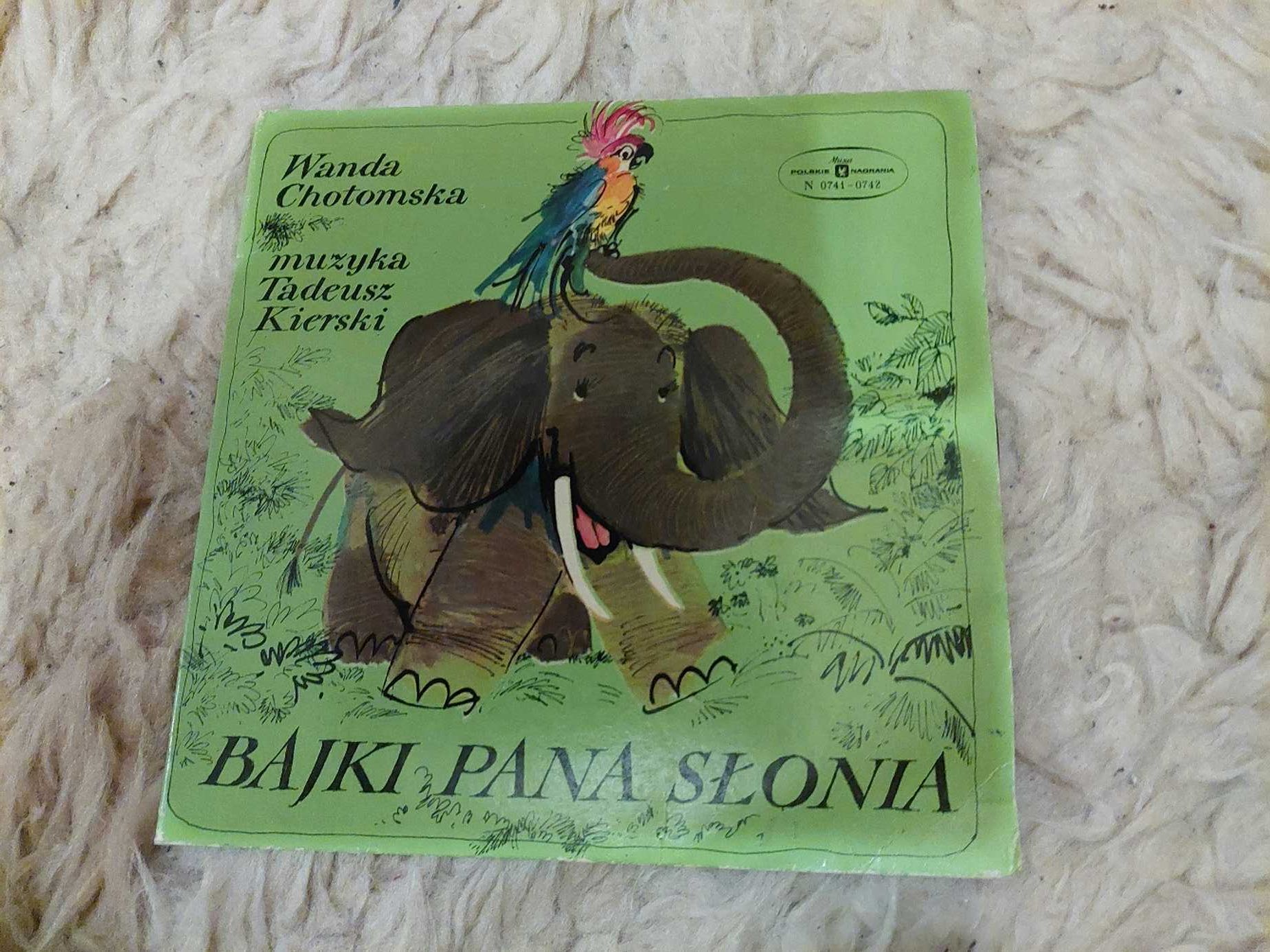 Mała  płyta winylowa / Wanda Chotomska / Bajki Pana Słonia / winyl