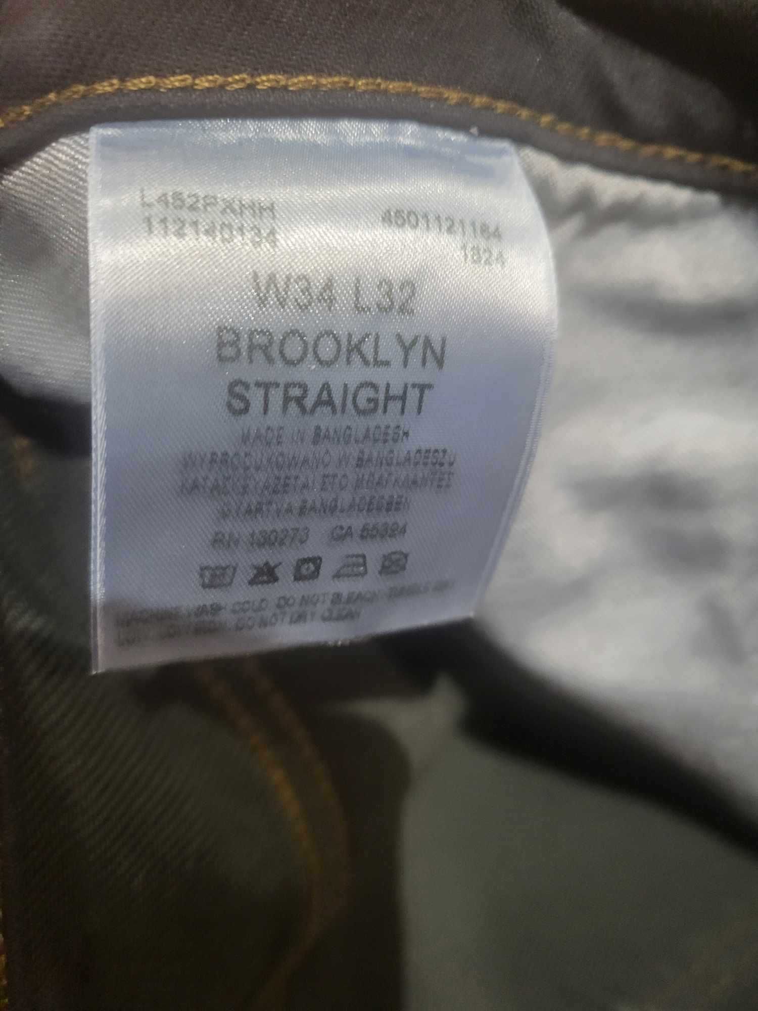 34x32 Lee Brooklyn - Jeansy Straight Leg