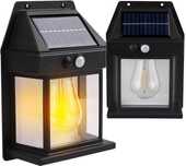 Lampa solarna elewacyjna ogrodowa kinkiet ścienny żarówka 1w