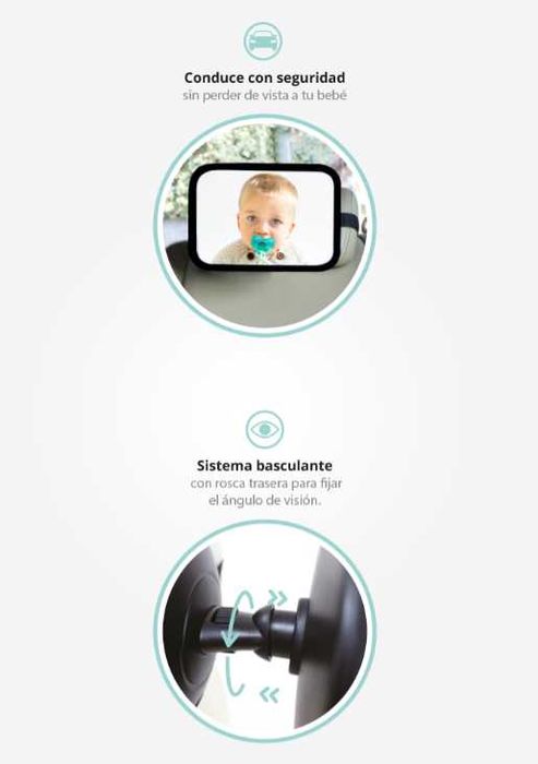 Espelho Retrovisor de Segurança para ver o seu bebé no banco de trás