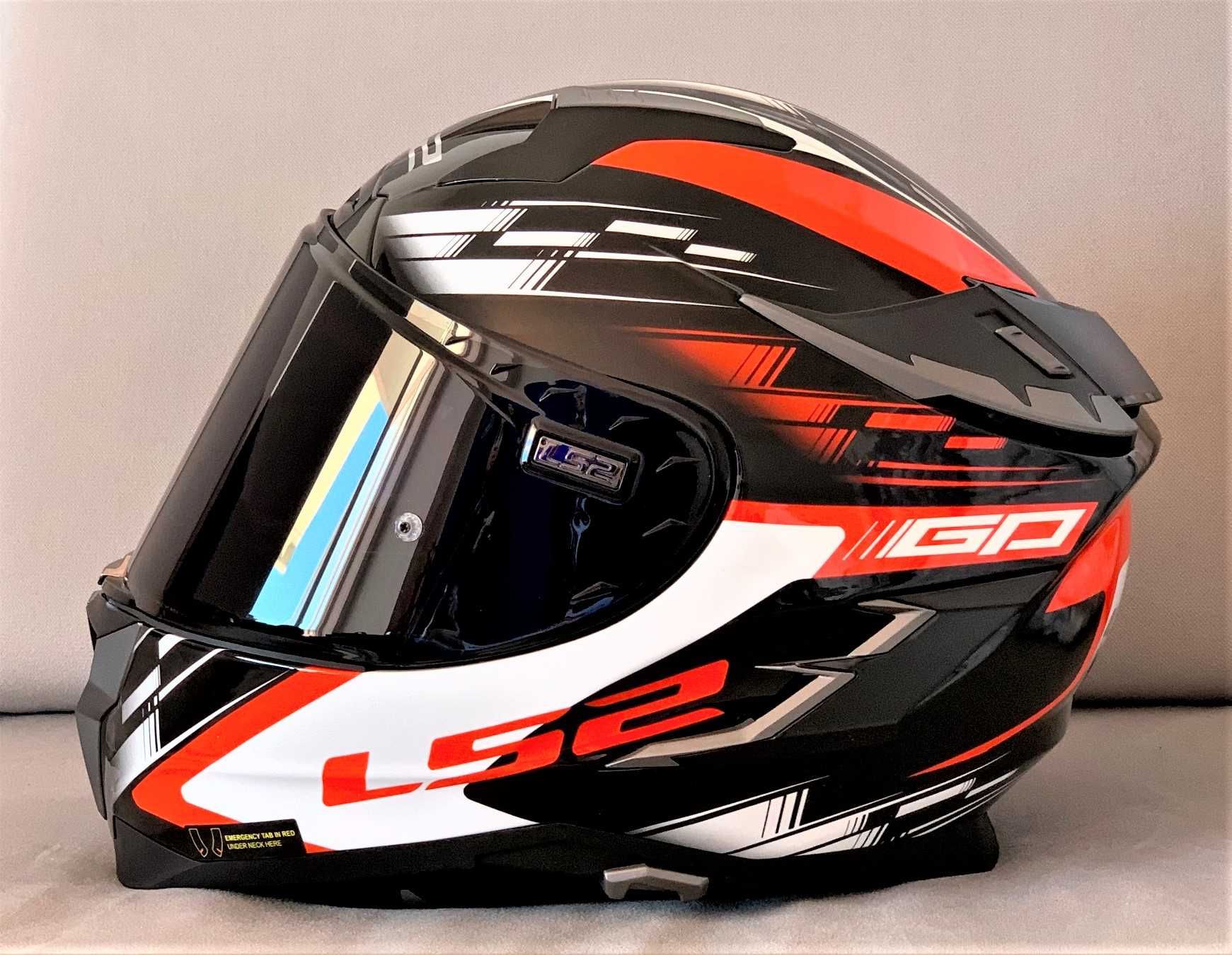 Capacete XS NOVO LS2 FF327 Challenger GP Carbono/Kevlar.EXTRAS.Tam XS