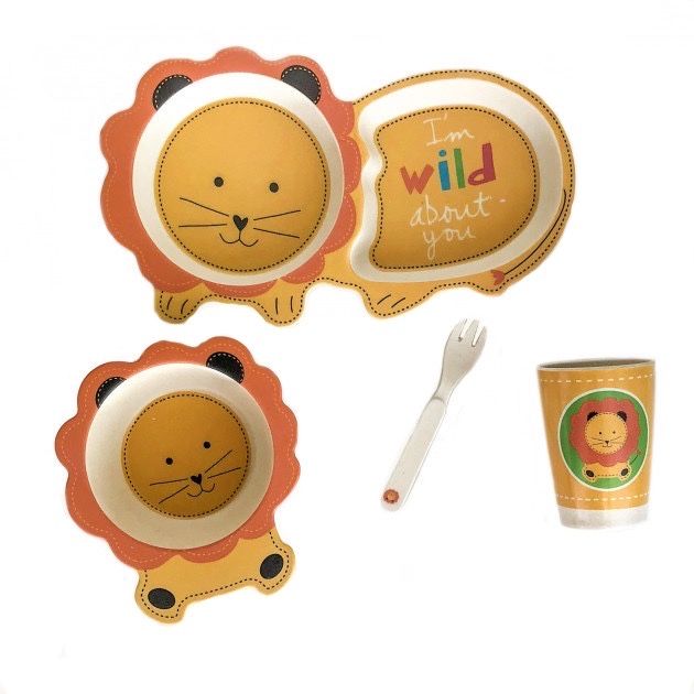 Набір  бамбукового посуду в подарунковій упаковці