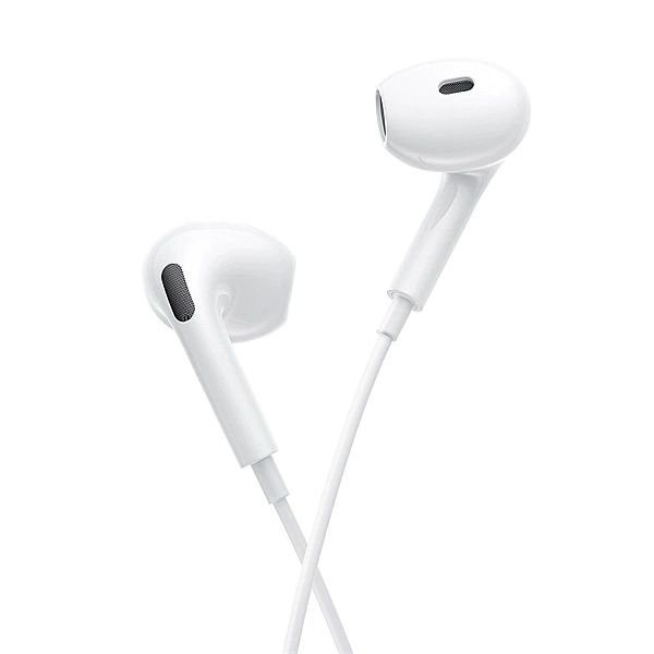 Słuchawki Baseus Encok CZ19 z USB-C przewodowe douszne - białe