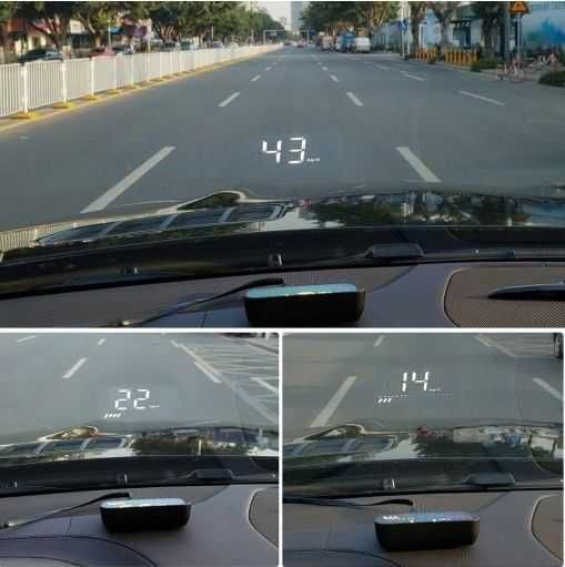 projektor samochodowy wyświetlaczled lcd hud obd2 gps usb m7 x