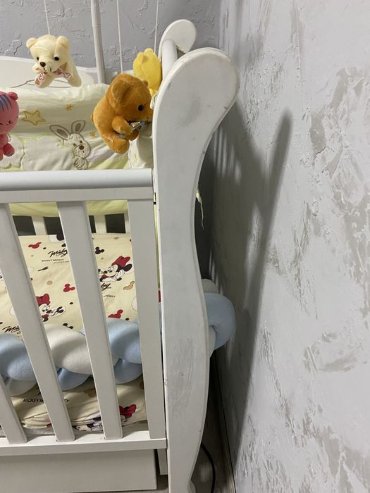 Дитяче ліжечко Veres з маятником та шухлядою