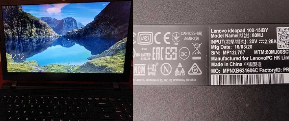 Lenovo Ideapad 100-15IBY