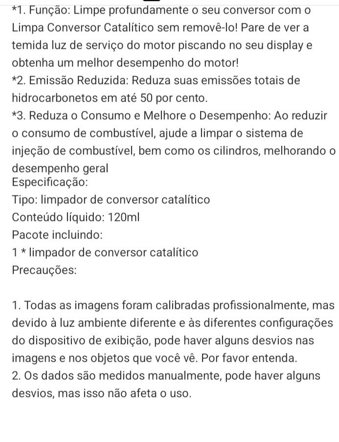 Aditivo Injeção e catalisador