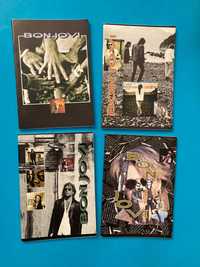 Colecção de 4 Cadernos Escolares Jon Bon Jovi Anos 90 Ambar