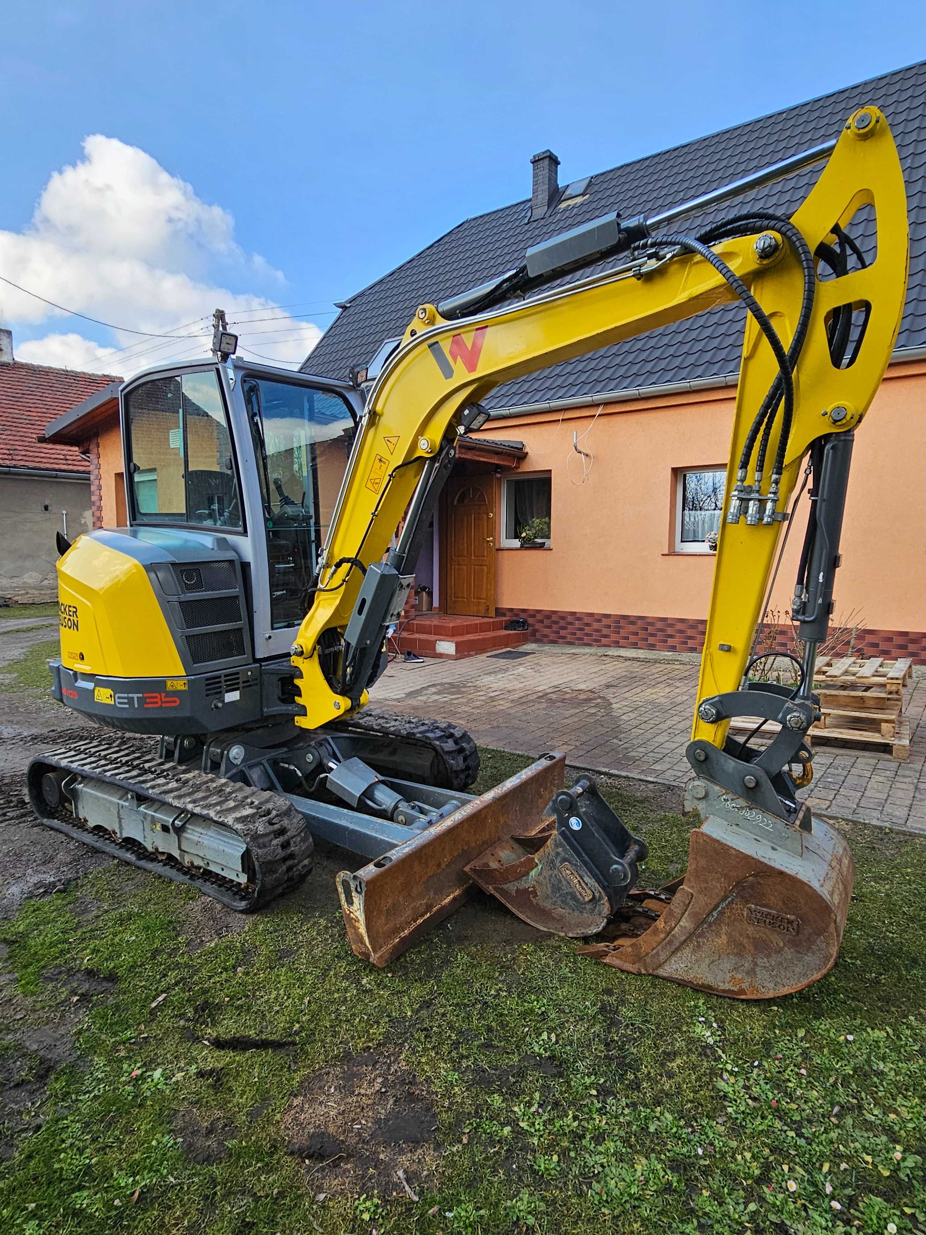 Wacker Neuson ET35 / długie ramie / VDS / 1390h jak nowa koparka 4tony