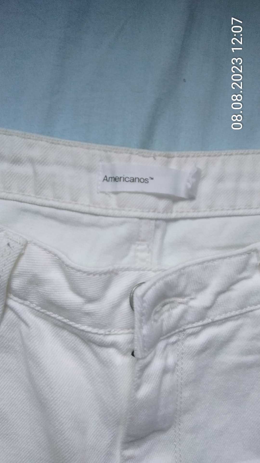 AMERICANOS Białe jeansy 42/44