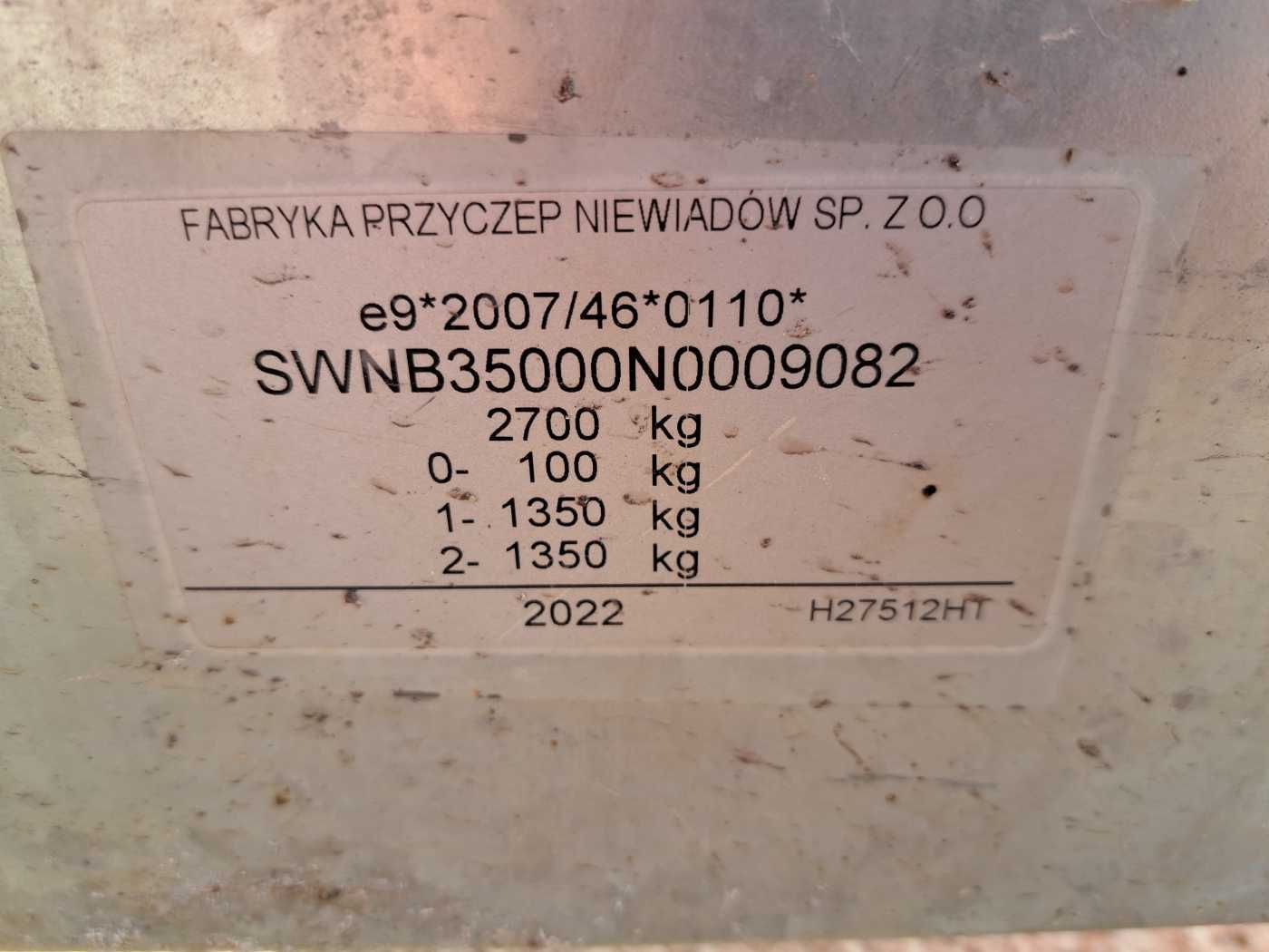 Przyczepa gastronomiczna Niewiadów