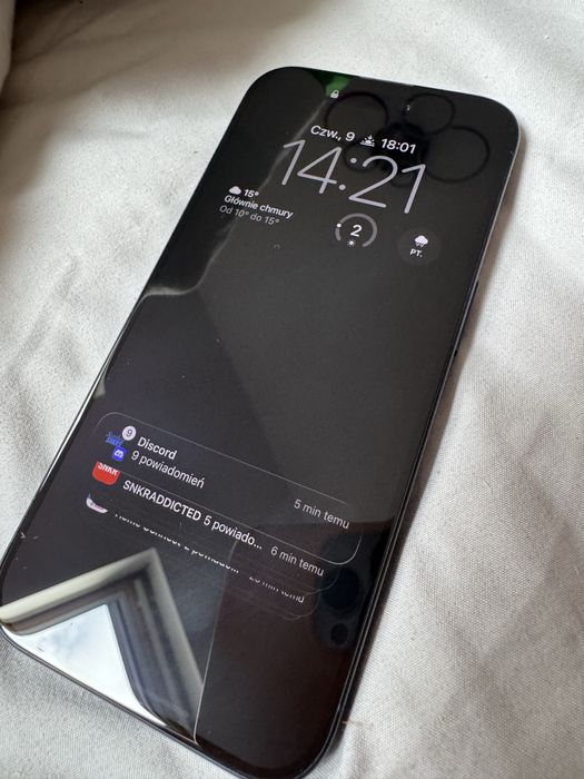 Iphone 15 pro stan idealny niebieski granat 128 gb apple telefon