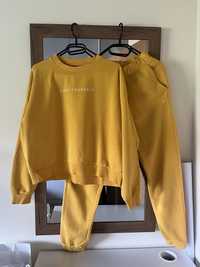 Zestaw dresowy żółty  bluza + spodnie  4F xs/s