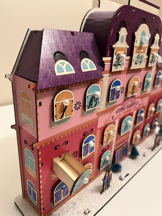 Kalendarz domek adwentowy świąteczny