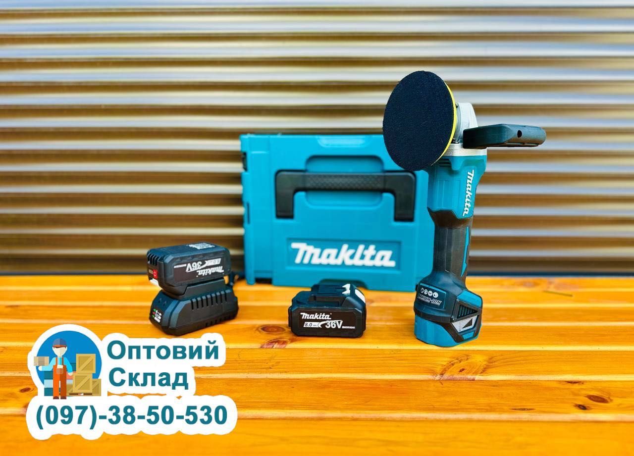 Акумуляторна поліровка Makita 9237CB 36V/8A Шліфмашина 8500 об/хв