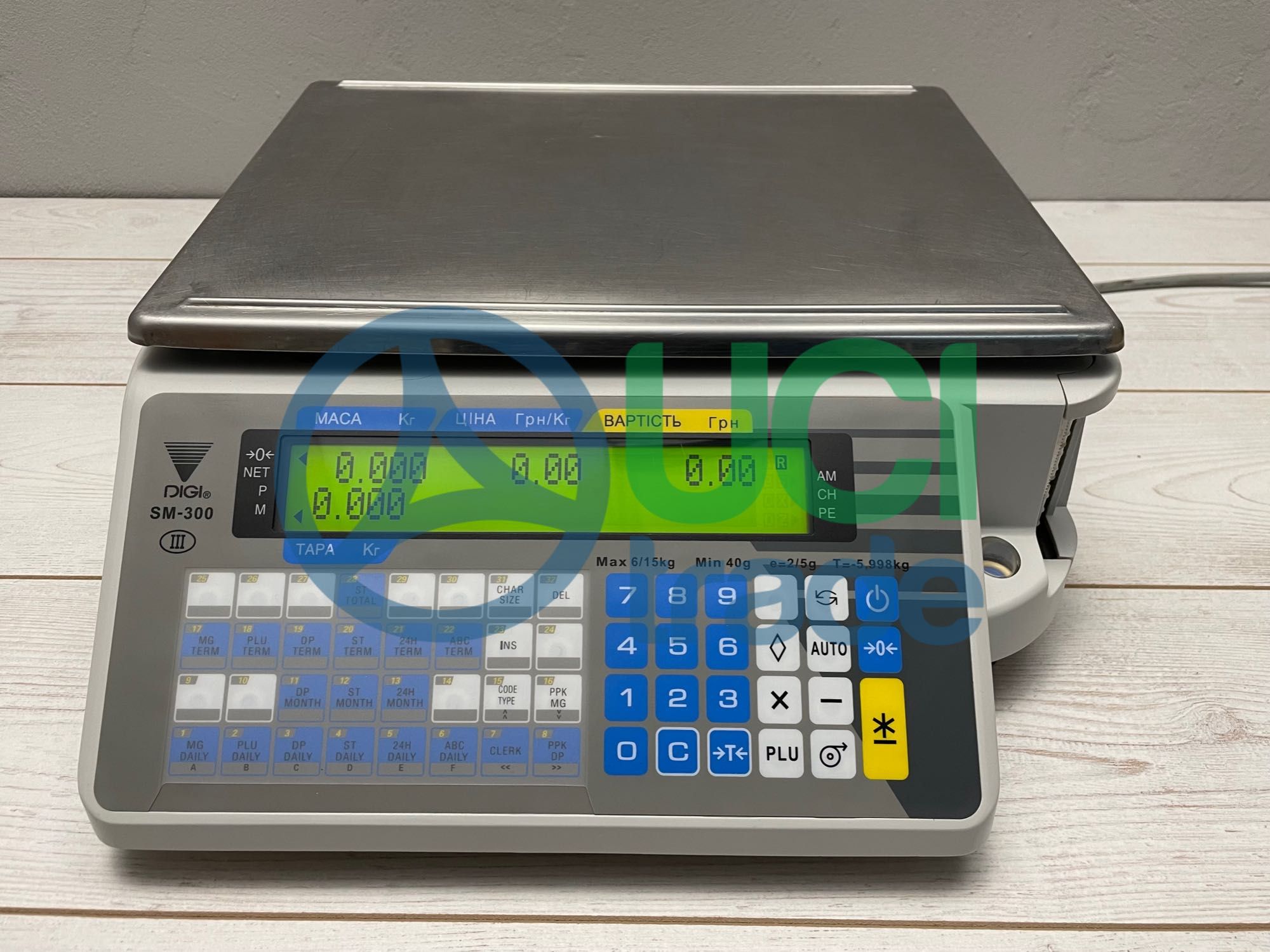 Весы ваги Digi SM-300B с печатью з друком (как новые, гарантия)
