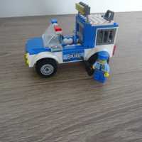 Lego konwój auto policyjne z policjantem