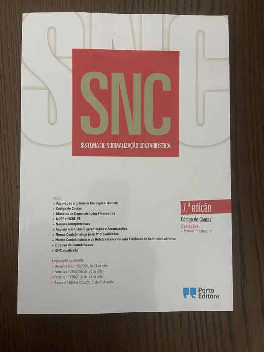 SNC Livro de Sistema de Normalização Contabilística