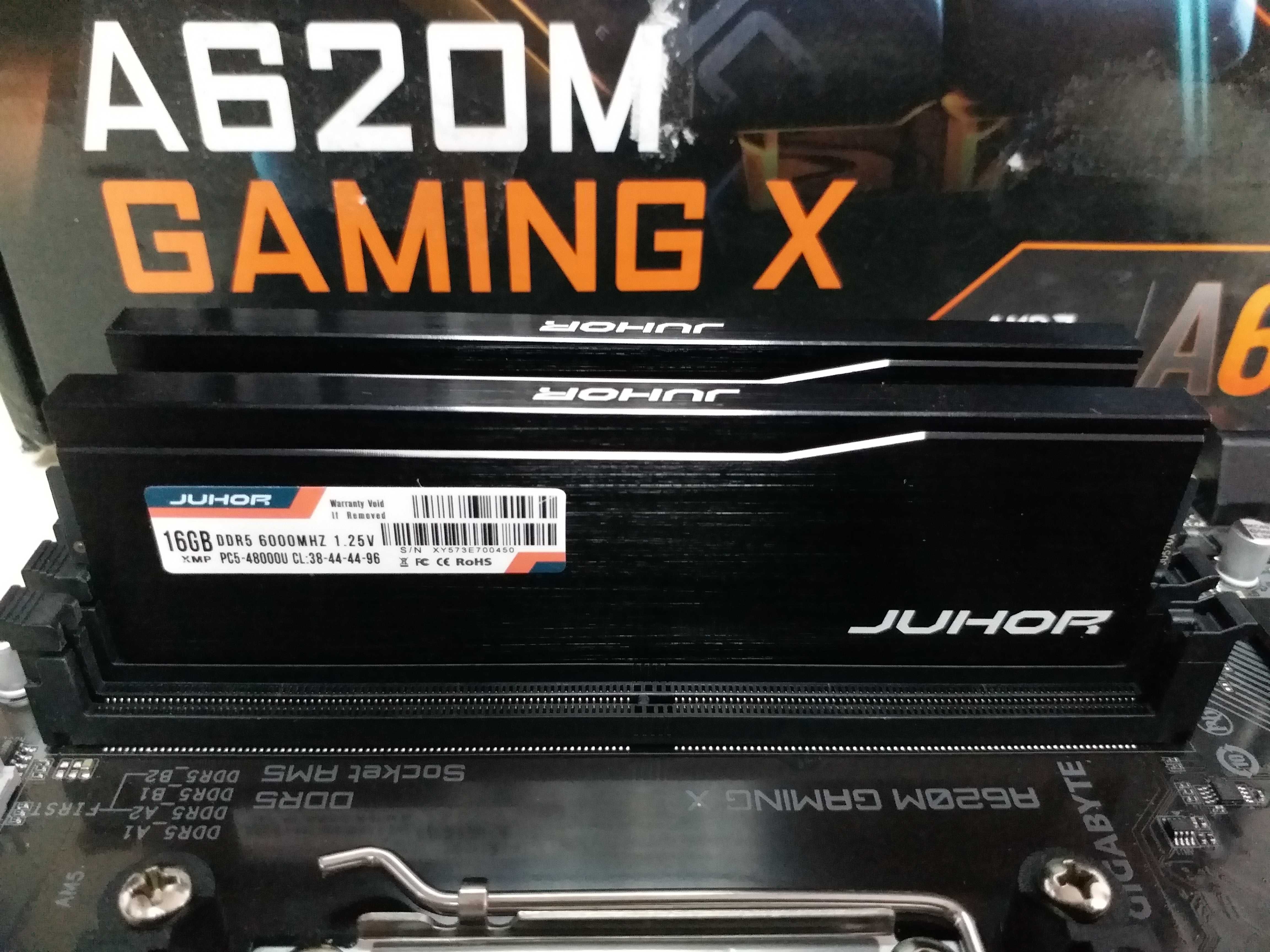 Gigabyte A620M Gaming X + Ryzen 5 7500F + DDR5 32 (2х16Gb) 6000MHz
