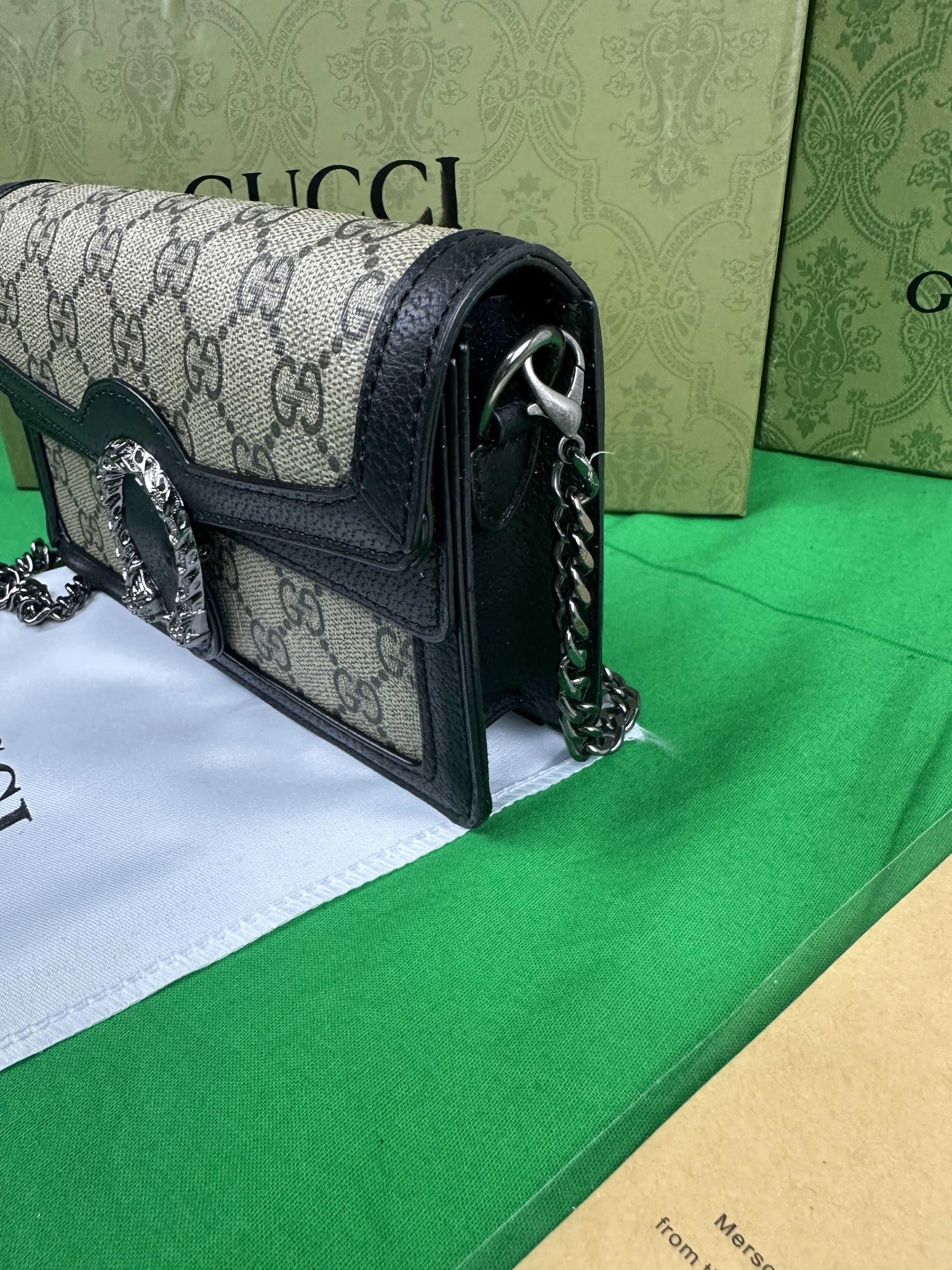 Komplet Gucci Torebka damska monogram pelne logowanie kuferek