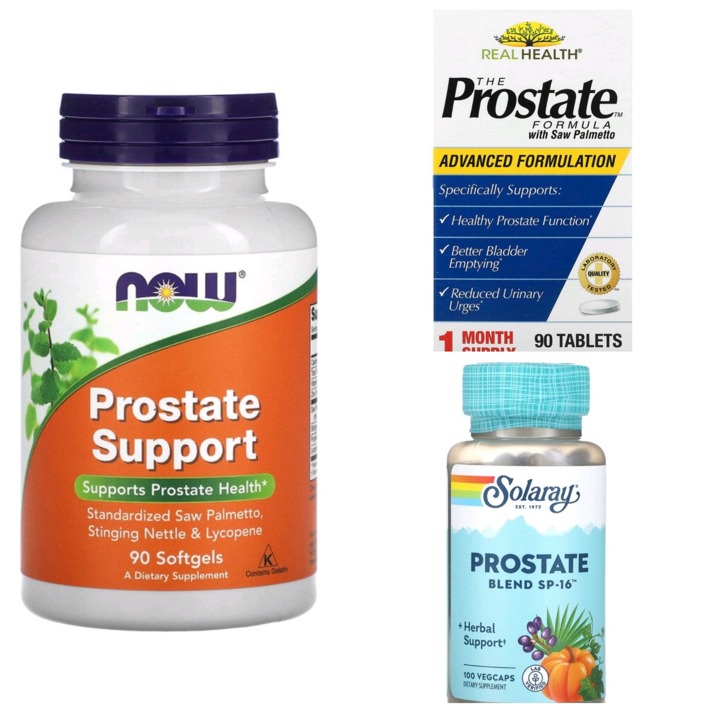 Now prostate support Real health 90 caps  Solaray prostate простата