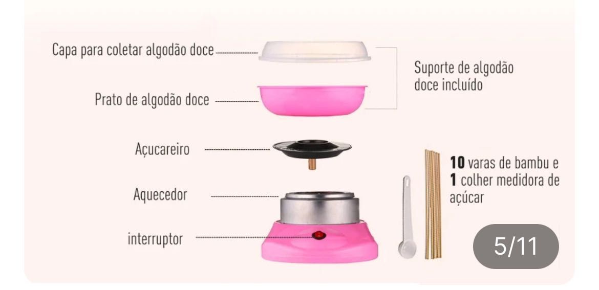 Máquina de fazer algodão doce