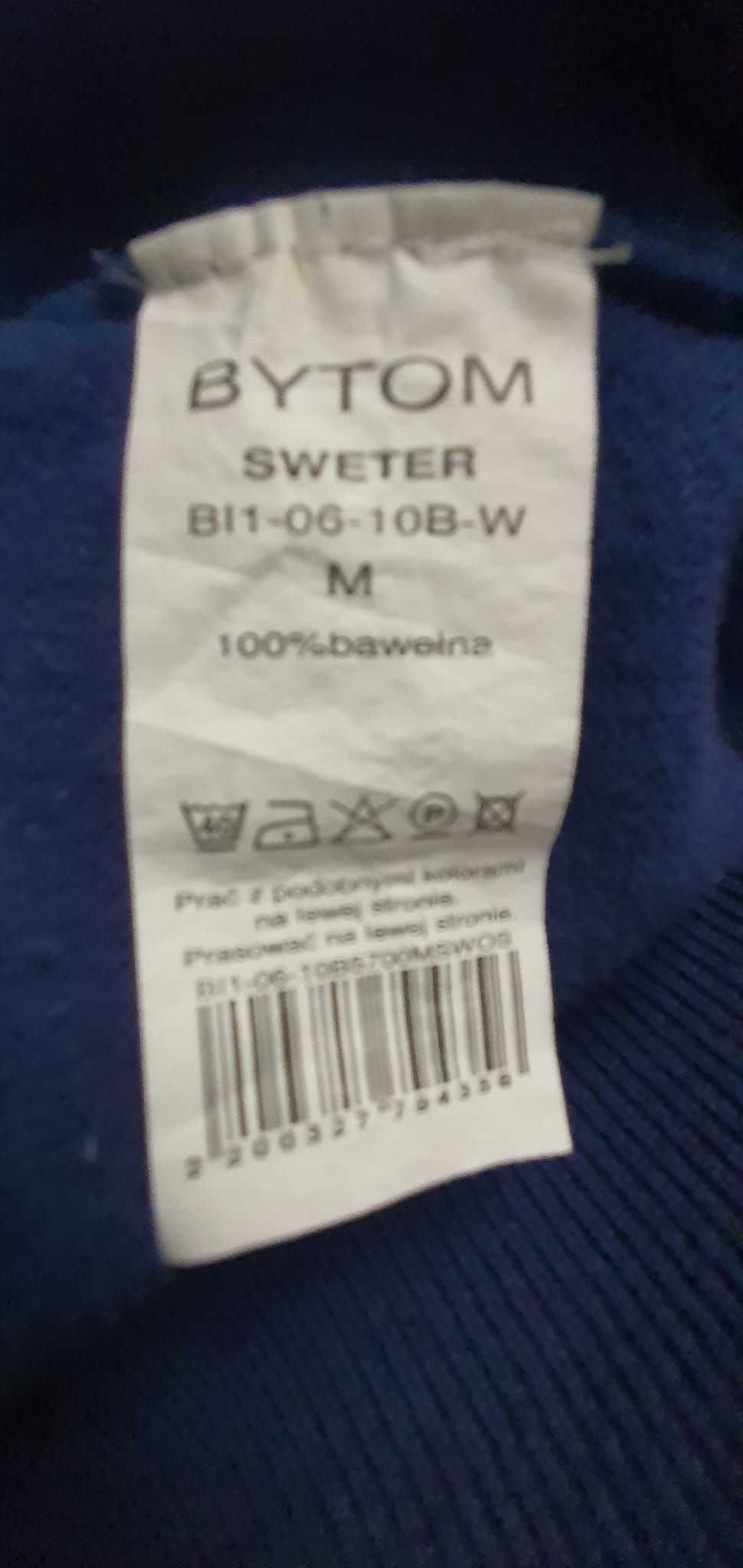 Sweter męski BYTOM | rozmiar M | 100% bawełna