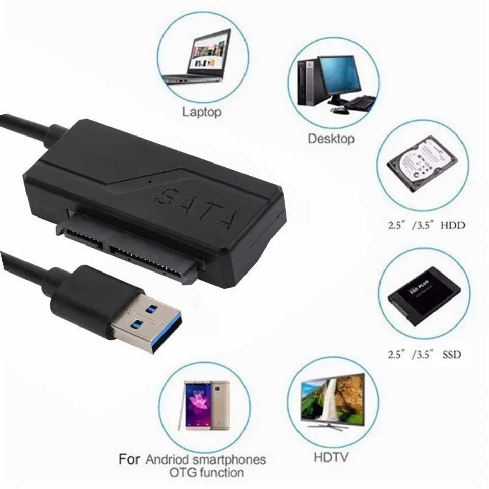 Адаптер переходник Usb 3.0 to Sata 2.5 3.5 converter