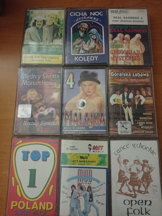 10 Zestaw 9 kaset magnetofonowych