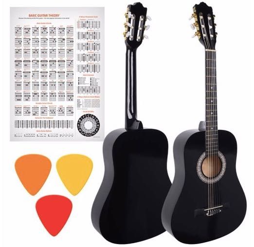 Gitara klasyczna idealna do nauki dla początkujących ZESTAW